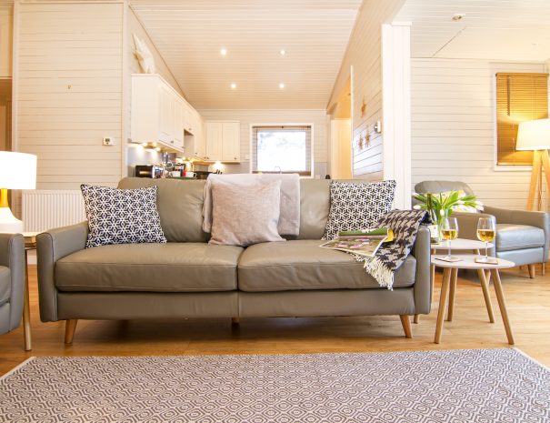 Inside Keer Lodge at Pine Lake Carnforth