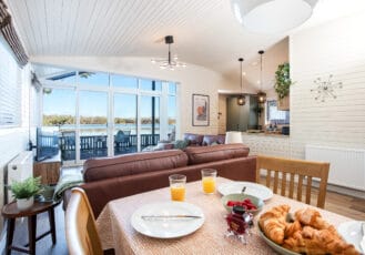Breakfast with a view.