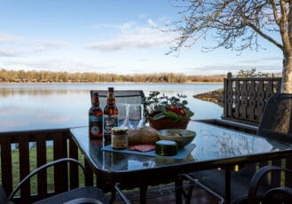 Al fresco dining on the private terrace.
