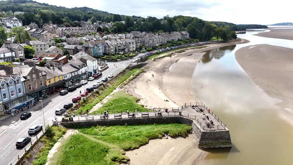 Arnside on the Lancashire and Cumbria coast