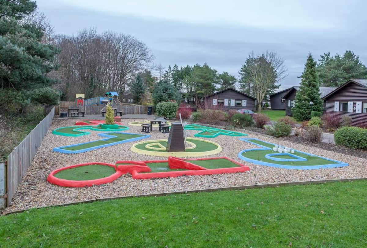 Crazy golf at Pine Lake Resort