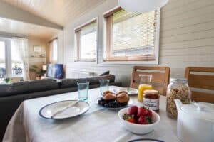 Dining table for four at Keer Lodge