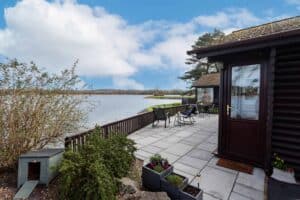 Lakeside terrace beside Keer Lodge